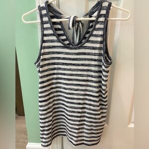 Striped Sleeveless Top - Navy Blue and White (Stitch Fix)
